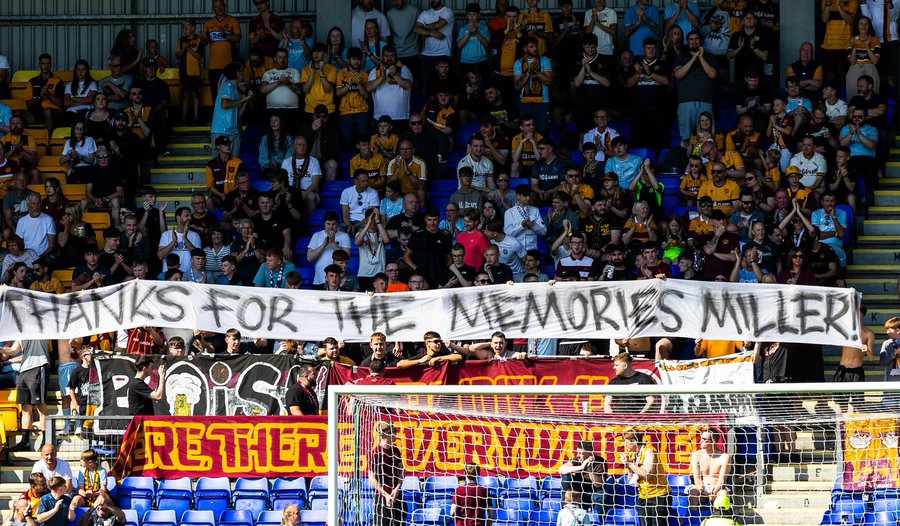 Academy graduate Lennon Miller should be the inspiration to players across grassroots and Academy players, look how much the Motherwell support appreciate him, makes it even better today when Zander McAllister making his debut a great day for Motherwell FC Academy