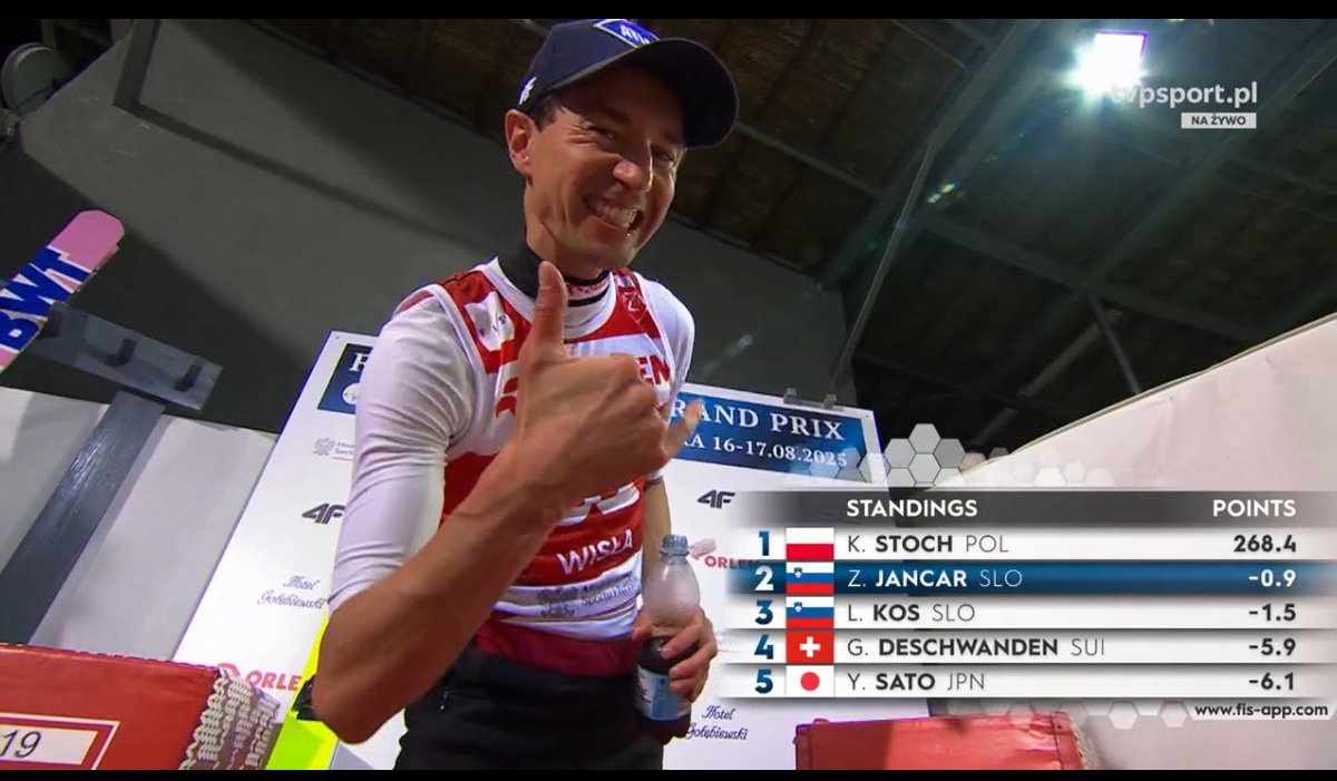 Skoki narciarskie

Co za wieczór w Wiśle! Maciej Kot wygrywa konkurs Letniego Grand Prix, Kamil Stoch na trzecim miejscu. Dwóch Polaków na podium! W czołowej „10” jeszcze Dawid Kubacki.

#skijumpingfamily