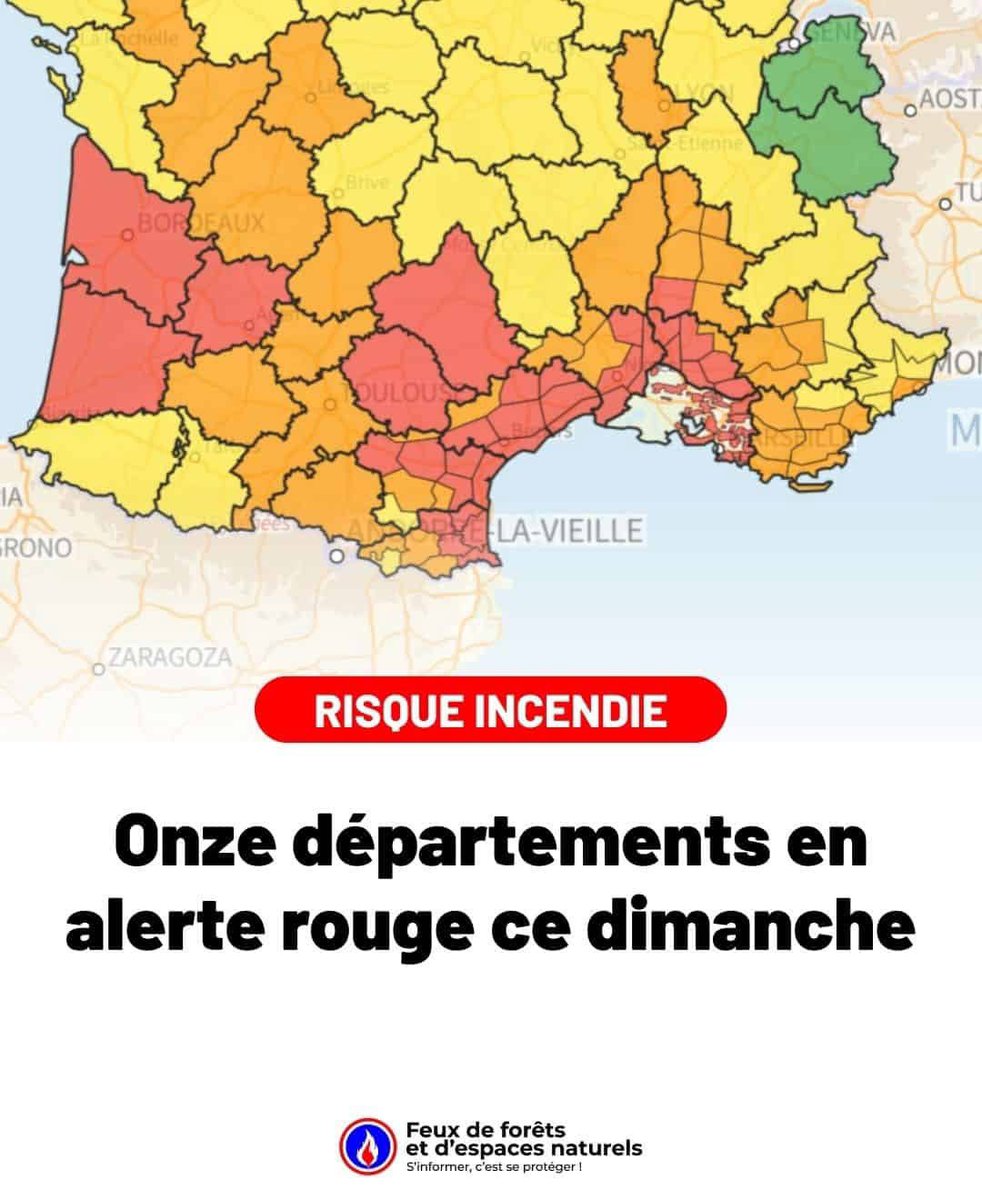 🥵 La nuit la plus chaude depuis 100 ans en Occitanie ? On en prend le chemin ! Il pourrait faire autour des 30°C à 31°C dans les plaines littorales du Roussillon et du Languedoc la nuit prochaine. 

Ce dimanche, on attend encore jusqu’à 42°C à l’ombre dans les plaines de