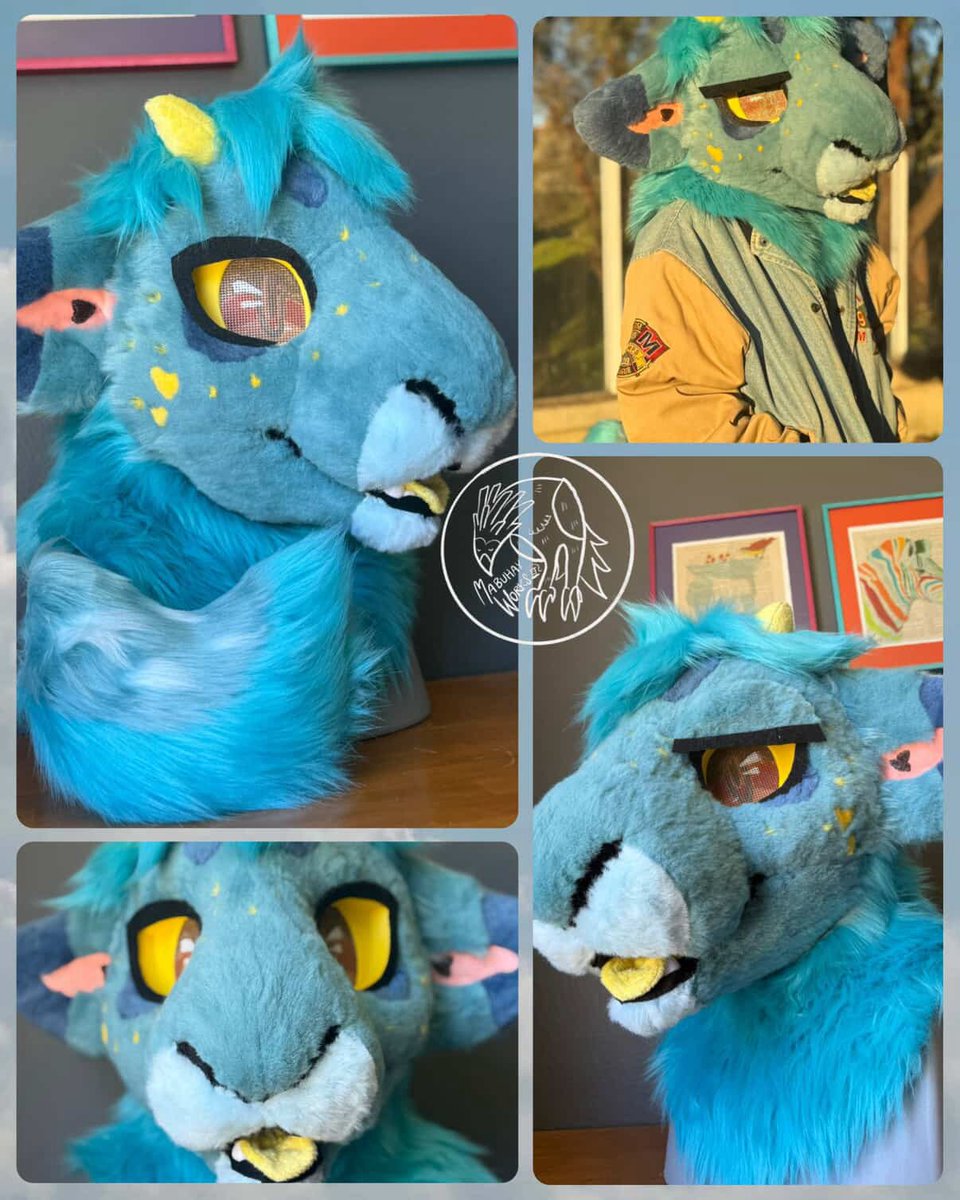 Miemiefur is used for fursuits
Choice of color: Pale blue
Maker: @mabuhayworks 
Ready to sell
#fursuit #furry #miemiefur