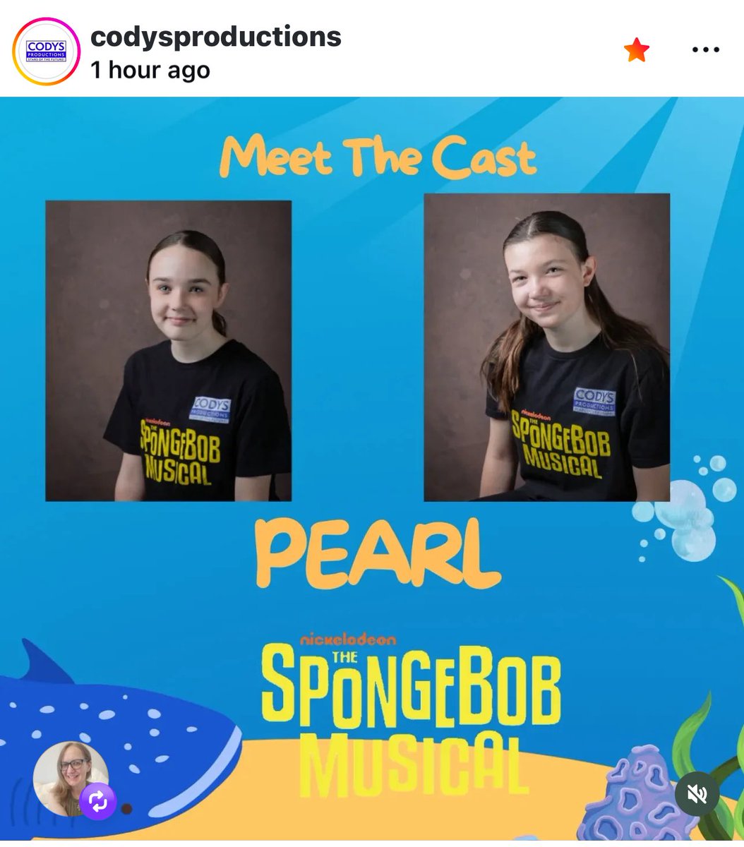 Jamesru12's tweet photo. Can’t wait to see these two fabulous performers as Pearl in SpongeBob. So proud of Little Miss and she’s delighted to be performing with her bestie Hettie, playing Pearl on alternate nights.
#LittleMiss
#SpongebobTheMusical
#CODYS
https://t.co/oXiiw2Sfas https://t.co/Jyml0xUe5Z