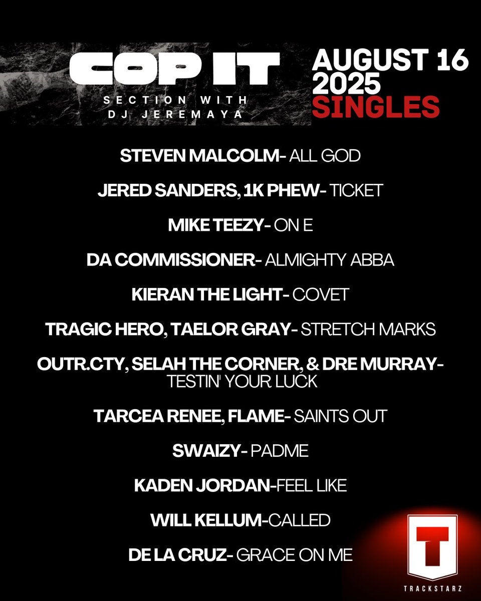 💭 #TrackstarzUniverse, what are you listening to this weekend (8/16/25)? 👀

📸 <a href="/ypmusiclive/">YP aka Young Paul</a> 

🎧🥛🔗: spoti.fi/3KCl8KM (hip-hop)
🎧😌🔗: spoti.fi/3Ss10Nc (R&amp;B)

(via. <a href="/Iamjeremaya/">DJ of Trackstarz</a>) 

#hiphop #chh #christianhiphop