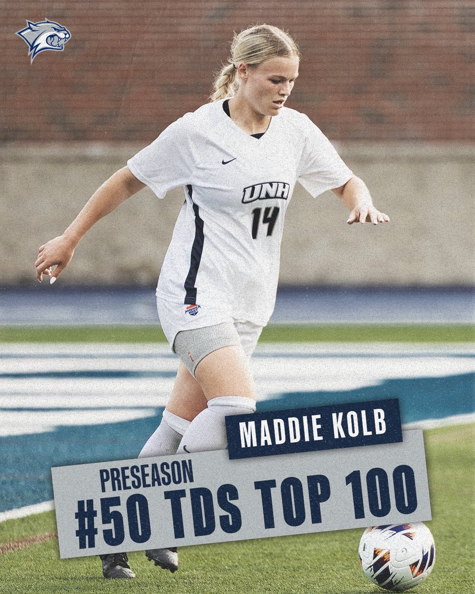 UNH Women’s Soccer (@unhwsoc) on Twitter photo Maddie Kolb is ranked No. 50 in the <a href="/TopDrawerSoccer/">TopDrawerSoccer</a> Top 100 Preseason National Player Rankings!
Story ➡️ unh.short.gy/y8iqxj
#BeTheRoar Maddie Kolb is ranked No. 50 in the <a href="/TopDrawerSoccer/">TopDrawerSoccer</a> Top 100 Preseason National Player Rankings!
Story ➡️ unh.short.gy/y8iqxj
#BeTheRoar