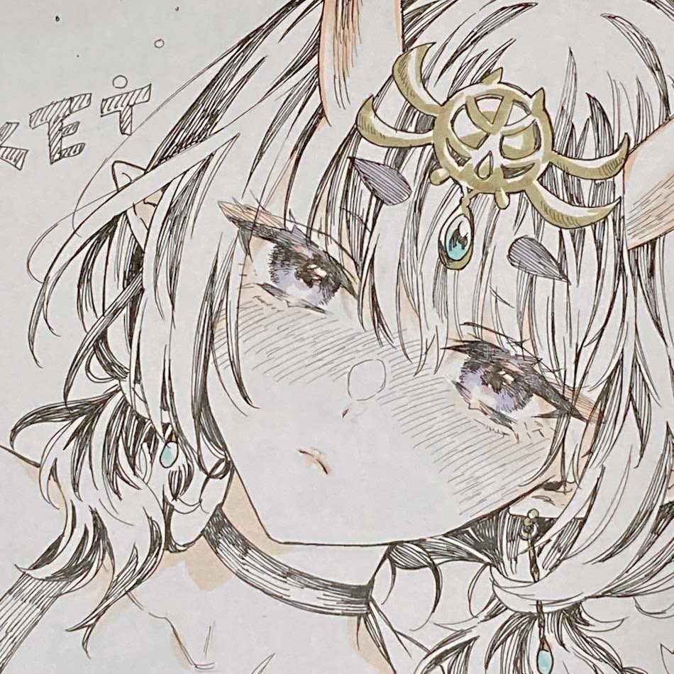 酒呑ちゃんの色紙できました!
今回はガリガリペン描きのみですが、いい感じの酔っ払い酒呑ちゃんに仕上がった気がしますぞ🍶
抽選会へのご参加お待ちしてます🙇‍♂️ 