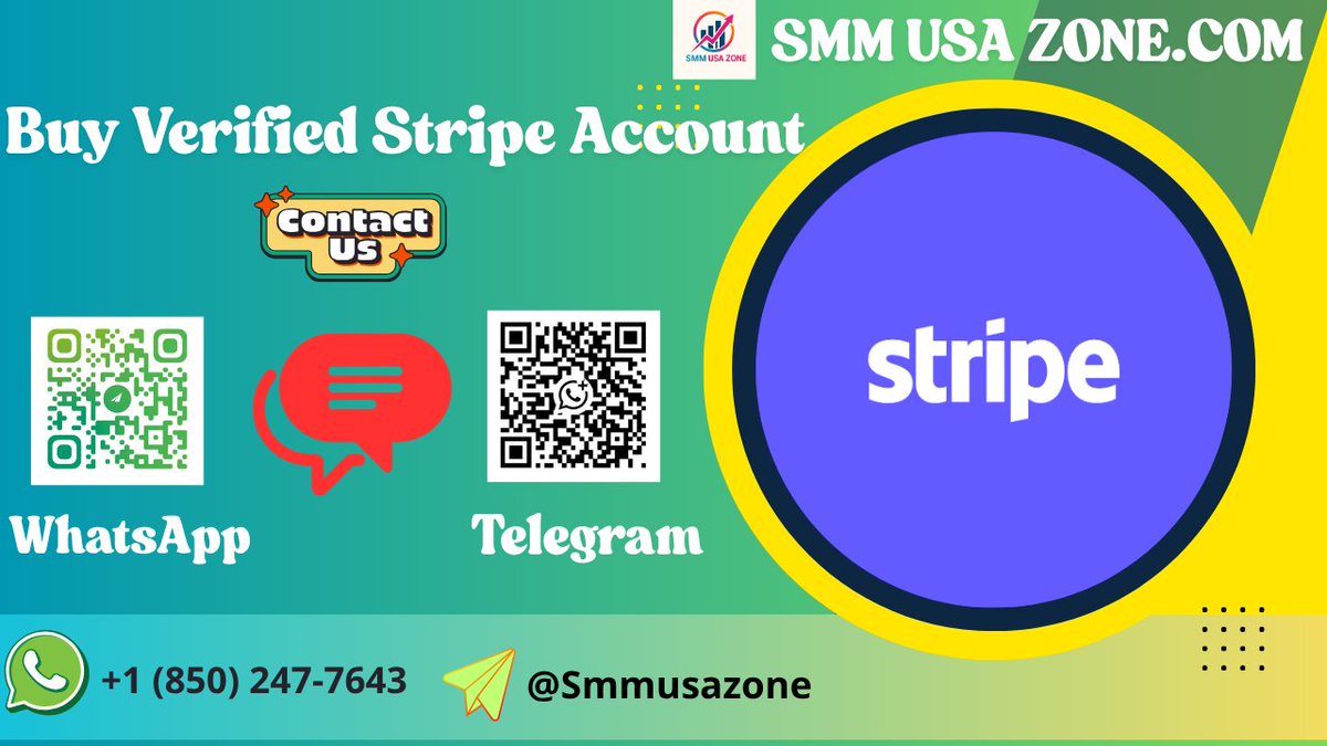 mayalorence27's tweet photo. Top 10 Site To Buy verified Stripe Accounts for sell

We’re online 24/7—always ready to assist
➤WhatsApp: +1 (850) 247-7643
➤Telegram: @smmusazone

➤Website: https://t.co/0ldJ9Muv0a

#stripe #paymentgateway #onlinepayments #ecommerce #fintech #creditcardprocessing #businesss https://t.co/LTWWa0ncB1