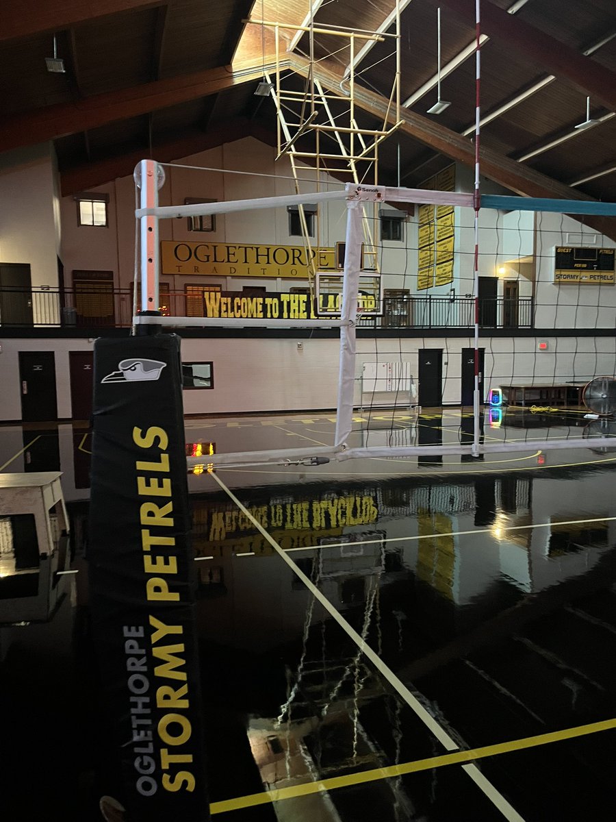 Almost game day for our <a href="/OglethorpeUniv/">Oglethorpe University</a> <a href="/GoPetrelsVB/">Oglethorpe Stormy Petrel Volleyball</a> squad. Dorough Fieldhouse is ready assuredly! <a href="/GoPetrels/">Oglethorpe Athletics</a> <a href="/SAA_Sports/">SAA Sports</a> <a href="/GoPetrelsWGolf/">Oglethorpe University Women's Golf</a> <a href="/GoPetrelsMGolf/">Oglethorpe University Men's Golf</a>