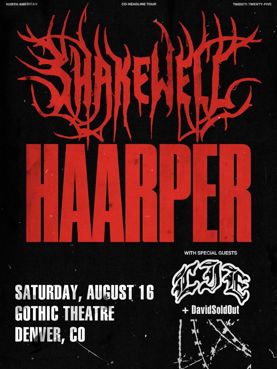 LowdyTrail_LT's tweet photo. 🚨SHOW ALERT🚨
Lowdy Trail will be performing with DavidSoldOut in Denver, CO opening up for ShakeWell &amp; Haarper August 16th 🚀Doors Open 6:30PM ⏰ Gothic Theatre 💣
🕳️ 
#LowdyTrail #NewWestManagement #Rap #UpcomingMusic #HipHop #GothicTheatre #ItsGorgeousMusique #ShakeWell https://t.co/h5BeOg9lXd