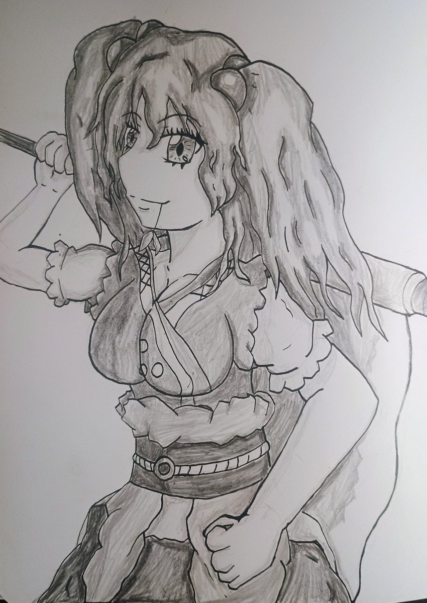 Today gonna post my favorite shinigami drawing!
#東方Project #小野塚小町 #touhou