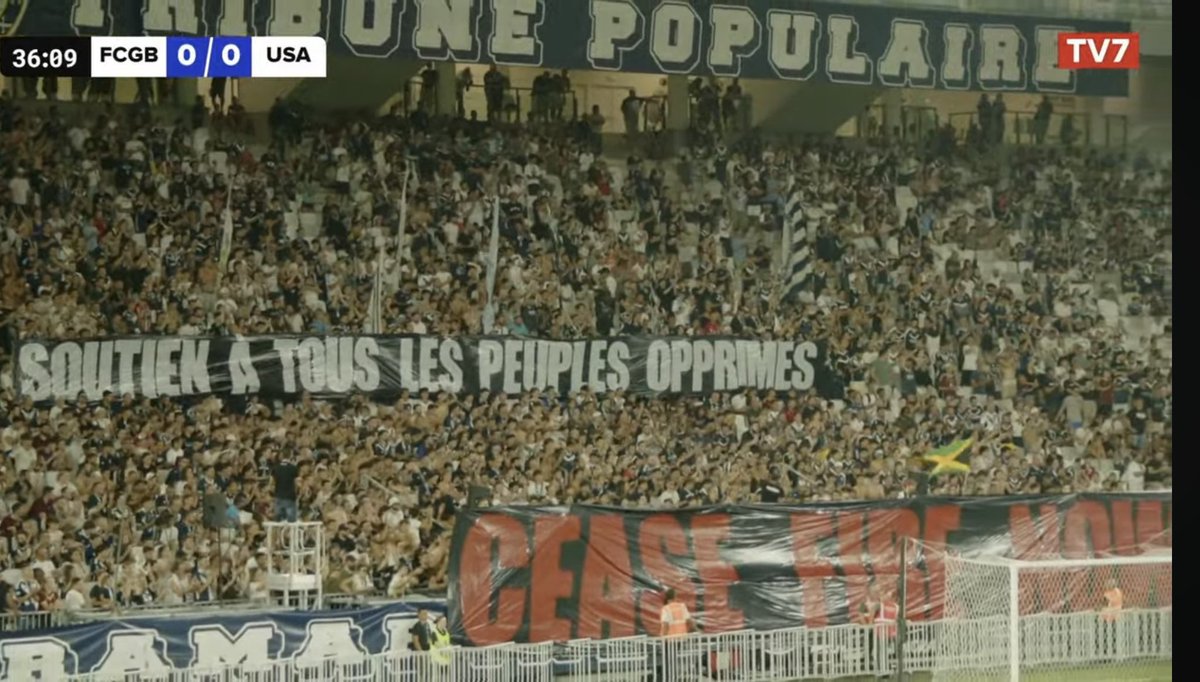 Liberté pour la Palestine, le Congo, le Soudan et tout le peuple chrétiens 🤍
Plus qu’un groupe, une vraie mentalité, siempre Ultramarines Bordeaux 1987🇯🇲