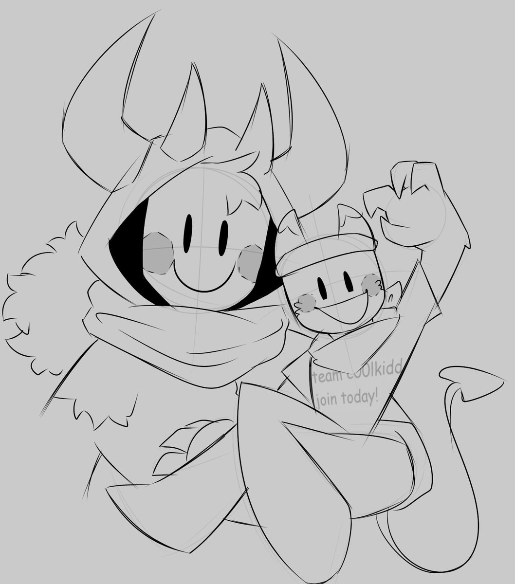 squiddylone's tweet photo. I sketched @_Mokkat 's c00lkid design with mine. officially my first Forsaken post on the platform because look at them. #c00lkid #Forsaken https://t.co/0NCAAQQSby