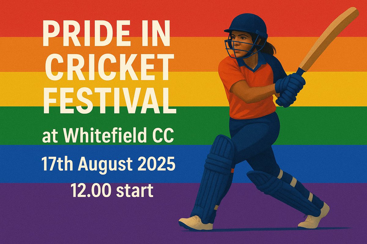 Mersey Rose Recs CC (@merseyrose) on Twitter photo Tomorrow is the Pride in Cricket Festival at <a href="/WhitefieldCC/">Whitefield CC</a> - a pro-disability, inclusive event celebrating diversity and inclusion.
Teams taking part are Mersey Rose, Whitefield, <a href="/oldxavscc/">Old Xaverians CC</a> and Lord Rockingham's XI (disability team).
Thanks to <a href="/googlyfund/">The Googly Fund</a> for their support. Tomorrow is the Pride in Cricket Festival at <a href="/WhitefieldCC/">Whitefield CC</a> - a pro-disability, inclusive event celebrating diversity and inclusion.
Teams taking part are Mersey Rose, Whitefield, <a href="/oldxavscc/">Old Xaverians CC</a> and Lord Rockingham's XI (disability team).
Thanks to <a href="/googlyfund/">The Googly Fund</a> for their support.