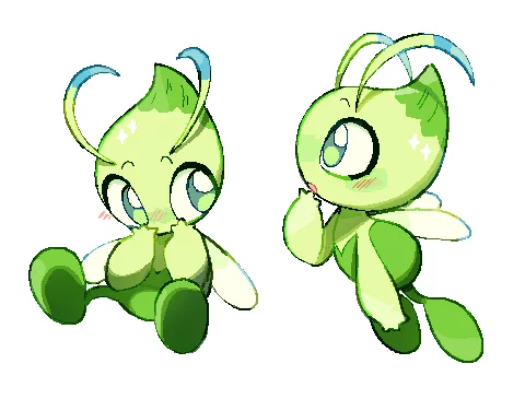 Some onions!! I love Celebi with all of my heart AH ;0; #Pokemon