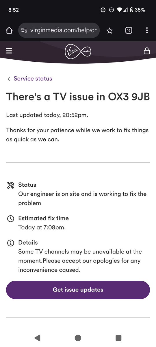 Judith Cossins (@cossinsjudith) on Twitter photo <a href="/virginmedia/">Virgin Media ❤️</a> I have a TV issue. Virgin media know about it. It's 20.52. they currently say it will be fixed approximately 1 hour 45 minutes ago!!! And since when is 20.52pm a valid time format?!?! Has this company been hacked? Is it under control of AI? <a href="/virginmedia/">Virgin Media ❤️</a> I have a TV issue. Virgin media know about it. It's 20.52. they currently say it will be fixed approximately 1 hour 45 minutes ago!!! And since when is 20.52pm a valid time format?!?! Has this company been hacked? Is it under control of AI?