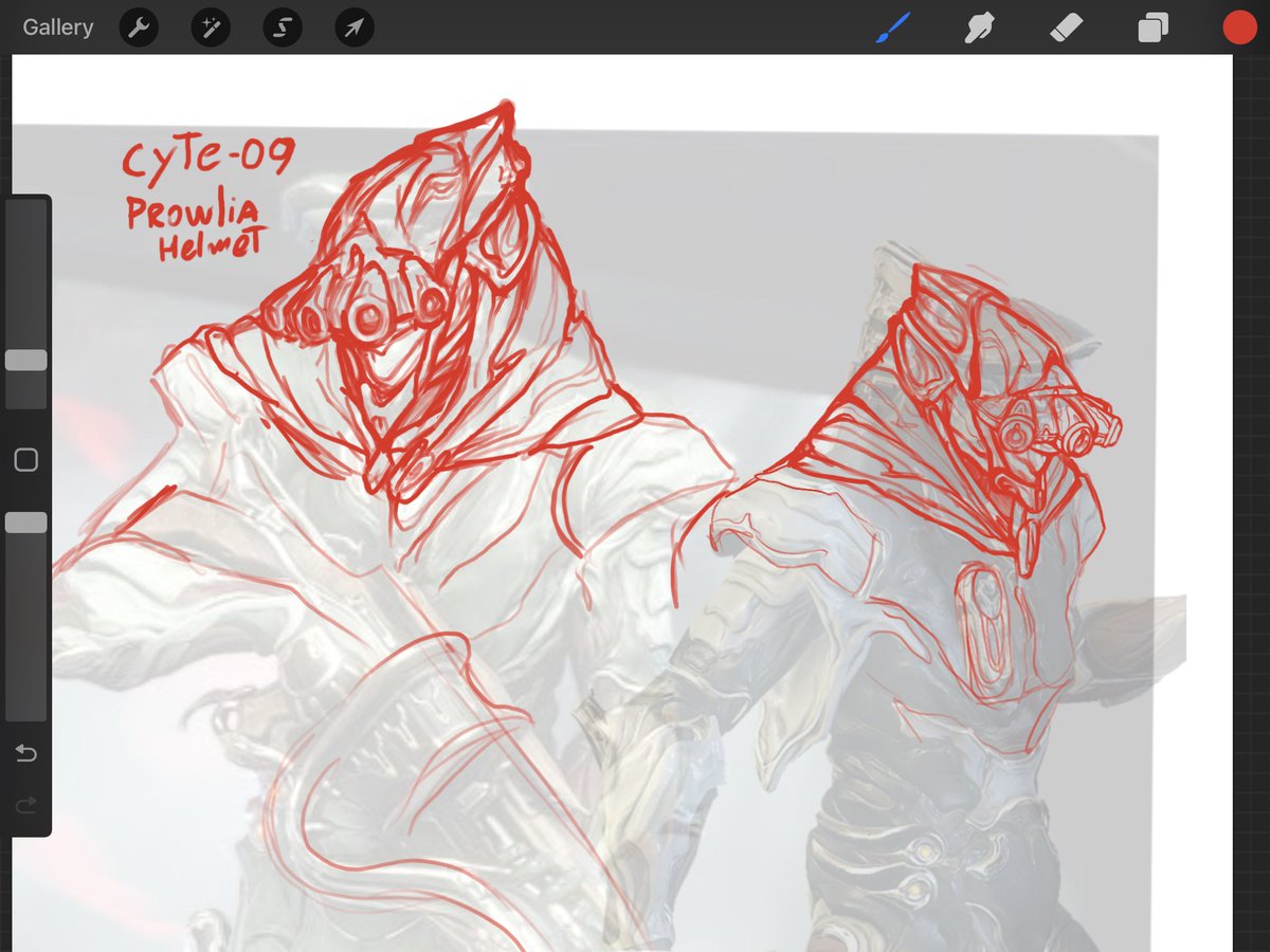 Getting back into the grind…

Cyte-09 Prowlia Alt Helmet first drafts

Based on Sniper Veils and the Danish Frogmen, also went for the all-seeing sniper vibe of Cyte!

#tennocreate