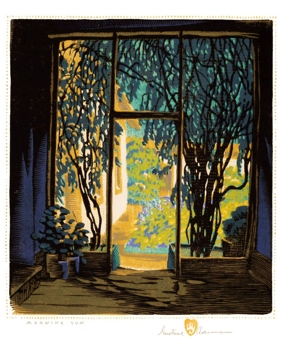 The day is always special when there's ... 

“Morning Sun”. Gustave Baumann. 1931.

Buy now: duille.com/morningsun