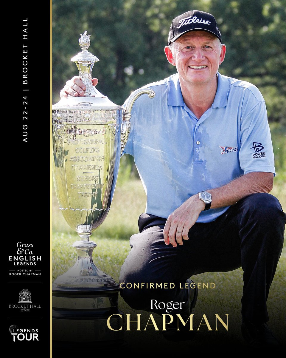 euLegendsTour's tweet photo. Your Host is Here ๐
Two-time senior Major champion Roger Chapman, the Grass & Co English Legends host, will play at Brocket Hall from 22 to 24 August.
๐ Tickets: https://t.co/VqA9AmmyEj
#euLegendsTour #EnglishLegends #BrocketHall #RogerChapman #SeniorGolf https://t.co/8QJ2yd36Zt