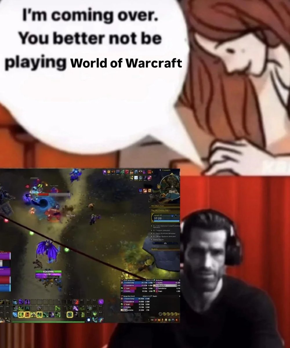 Don't ever let her stop her bro #warcraft