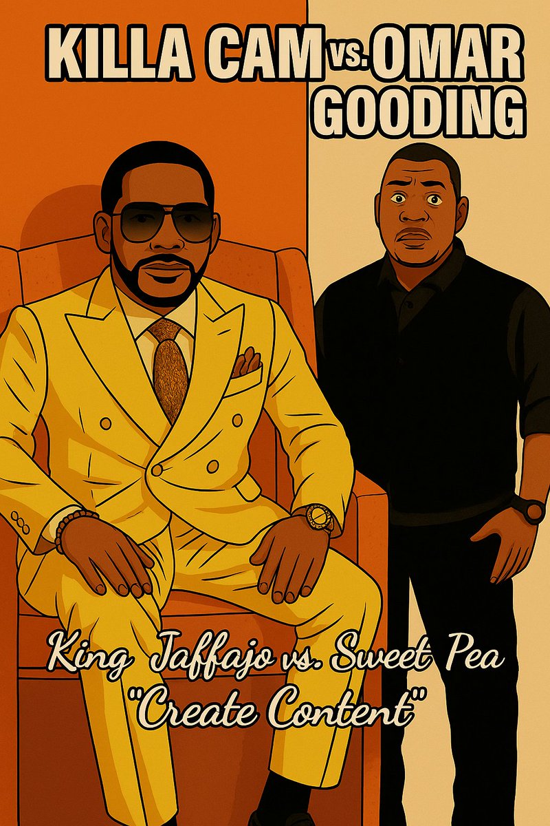 TeamGyt's tweet image. Killa Cam vs. Omar Gooding: King Jaffajo vs Sweet Pea 
#CreateContent# #TalkinOuttaTurn #Camron #OmarGooding #BlackCreatives #Tubi #PettyWars Cam brought up a real convo: how a lotta Black actors and actresses ain’t gettin’ the gigs they deserve. talkinouttaturn.blogspot.com/2025/08/messag…