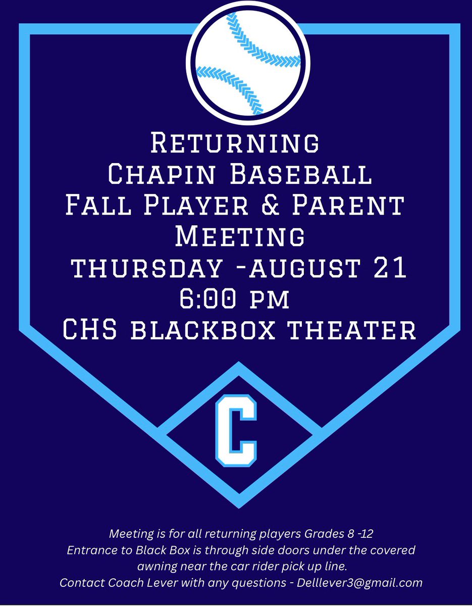 Chapin Eagles Baseball tweet media