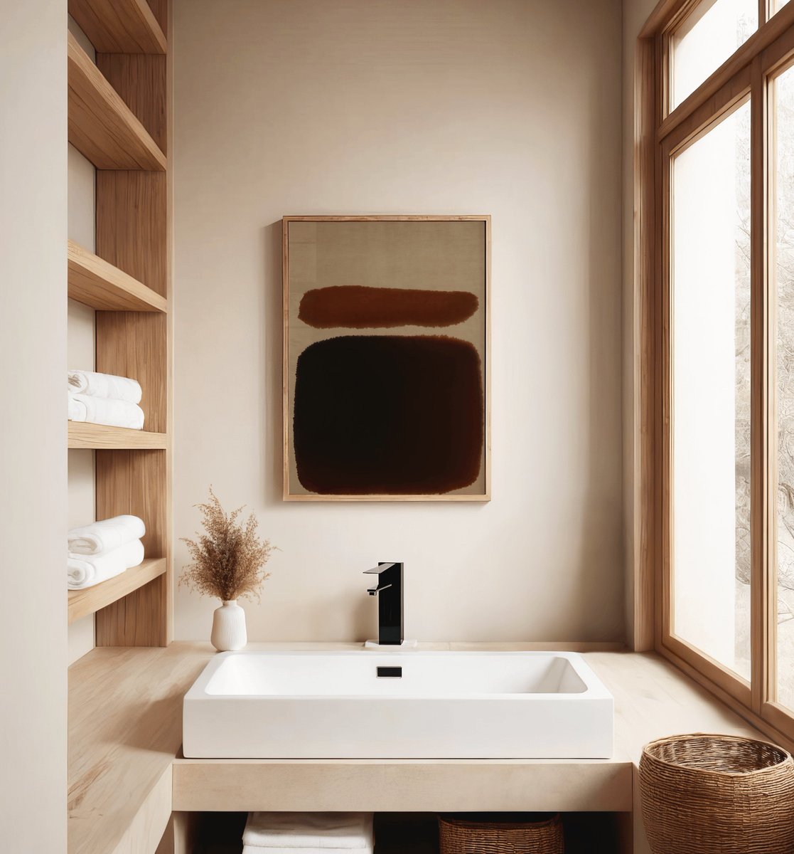 Kookimonstudios's tweet image. Clay Horizon – A minimalist abstract art print in rich terracotta and espresso tones, perfect for Japandi and earth tone interiors. 
Link:etsy.com/listing/435330…
#JapandiDecor #MinimalistArt #AbstractInk #EarthToneDecor #WabiSabiArt #wallartforsale #etsysale #etsyfinds