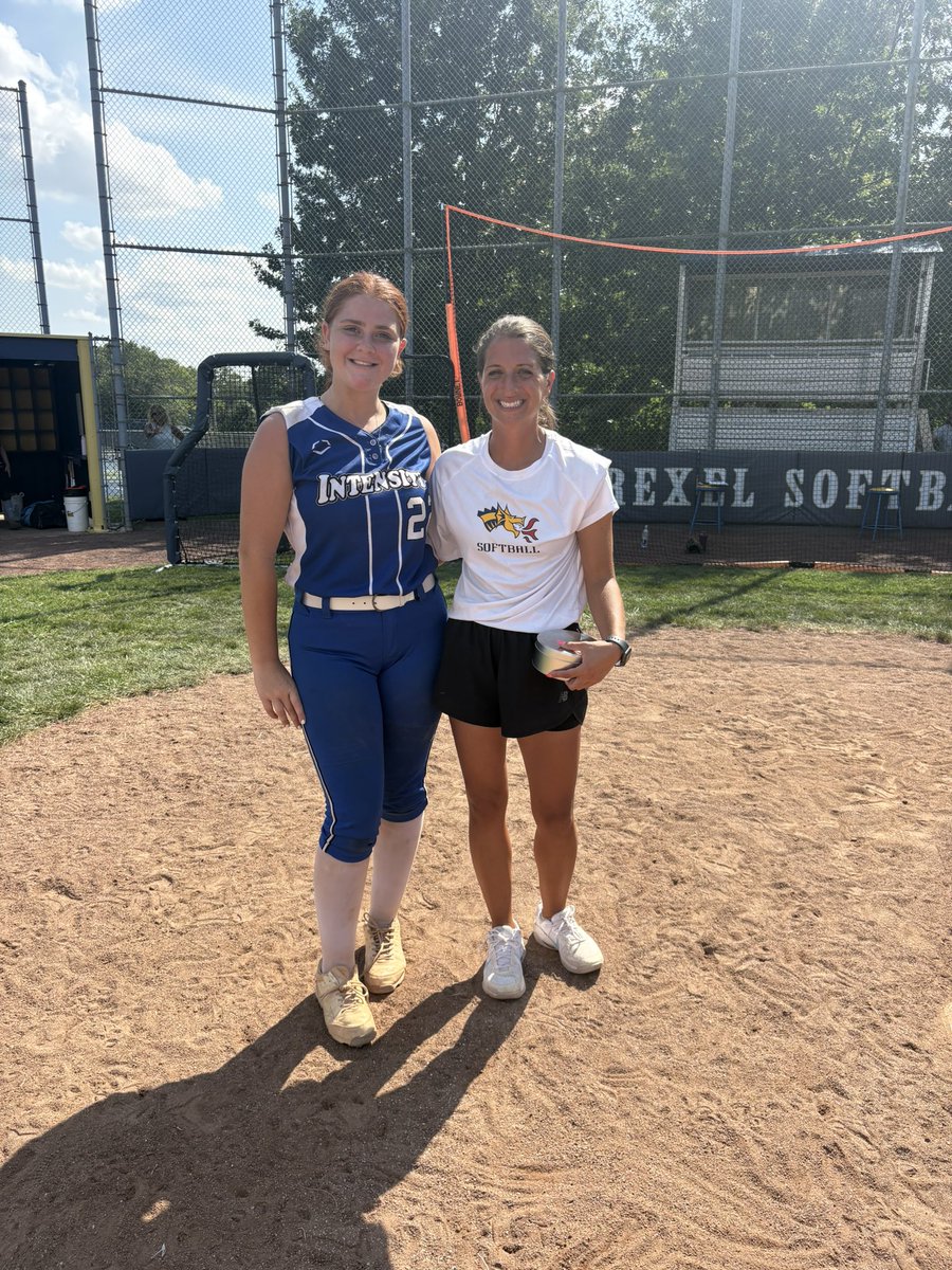 Gabriella_schaf's tweet photo. Thank you to Coach Brooke and the Drexel softball staff for an amazing camp today. So happy to have been on campus. I hope to be back soon!! 

@DrexelSoftball 
@LegacyLegendsS1 
@ExtraInningSB https://t.co/U9tDqswYgy