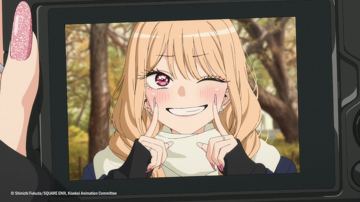 animetv_jp's tweet photo. POV: You take pictures of Marin ☺️

— Watch My Dress-Up Darling Season 2 on Crunchyroll! https://t.co/Z033PMN9cm