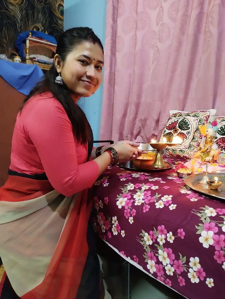 dipannitacm's tweet photo. आज मैंने अपने घर पर ही श्रद्धा और भक्ति भाव से श्री कृष्ण जन्माष्टमी का व्रत और पूजन किया।

प्रिय गोविंदा की कृपा से सभी का जीवन शांतिपूर्ण और आनंदमय हो।
🌿🙏🏻 जय नंदलाल🙏🏻🌿
🙏🏻🪔 जय श्री कृष्ण 🪔🙏🏻 https://t.co/csh8AEWYm5