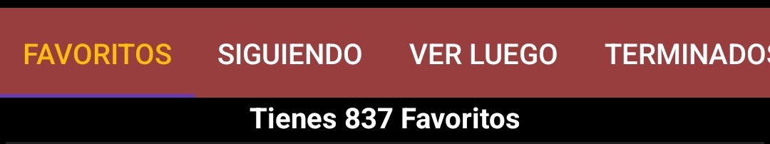 En la App que yo uso, pirata sorry, tengo 837 favoritos, diría que unos 500-600 de esos me los vi ya que algunos los marque para ver otro día, aunque tenga la pestaña "ver luego" xD

Eso solo desde que uso la app...diría que 600 en todos mis años?
Ni idea, no recuerdo jaja