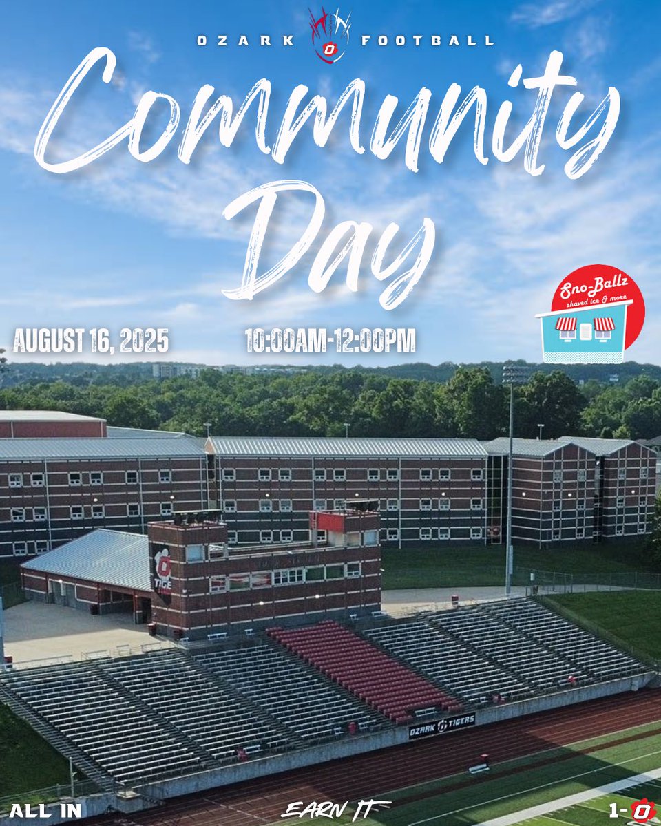 Thanks to everyone that came out for practice and our Community Day today!!!!

We are One Ozark!!!