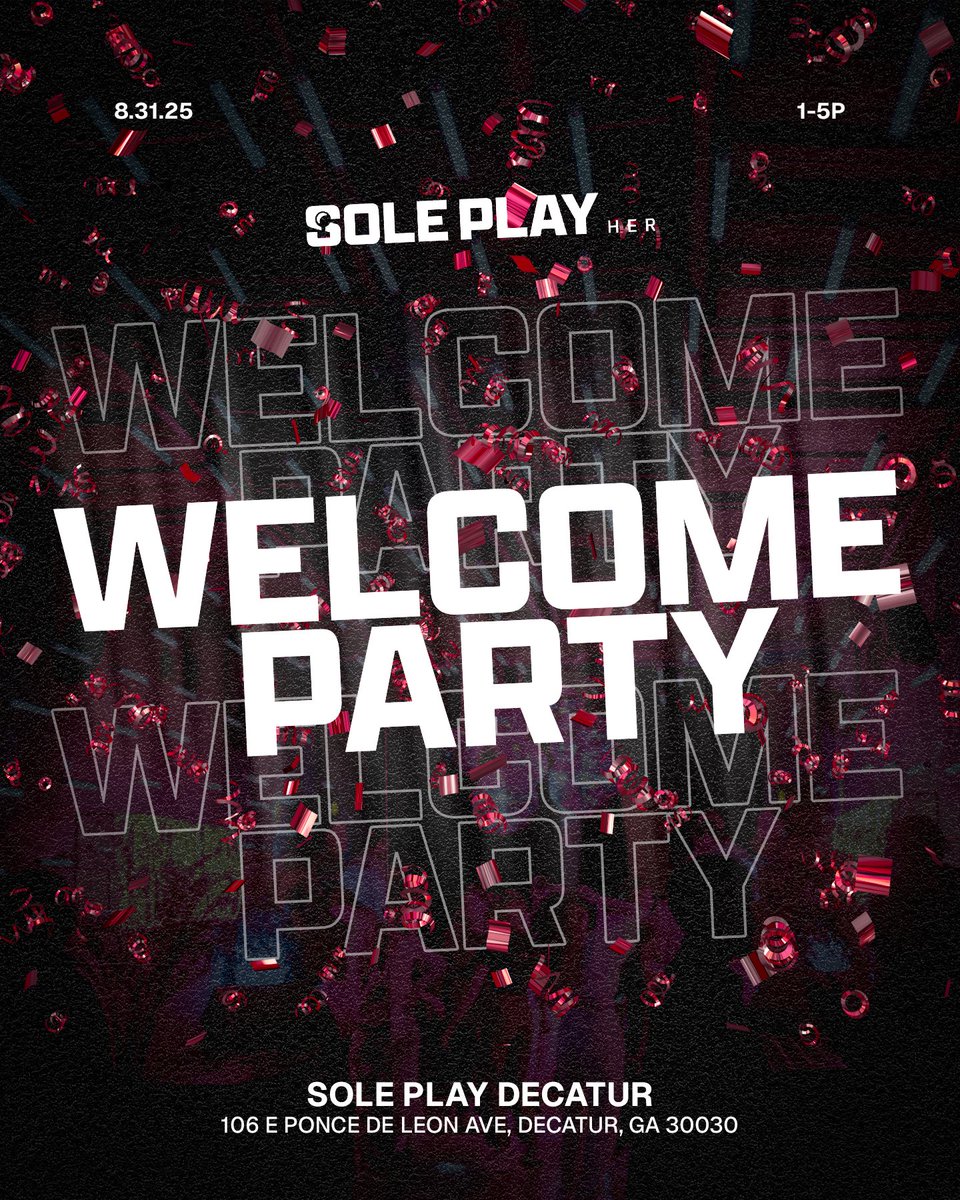 The wait is over—it’s time to celebrate the Sole Play Her Collective Class of ’25! 🎉👟

This one’s open to the whole community, but we’re making it extra special for our new collective. 🥂

Pull up to our Welcome Party for:
✨ The big introduction of our Class of ’25 💫
✨