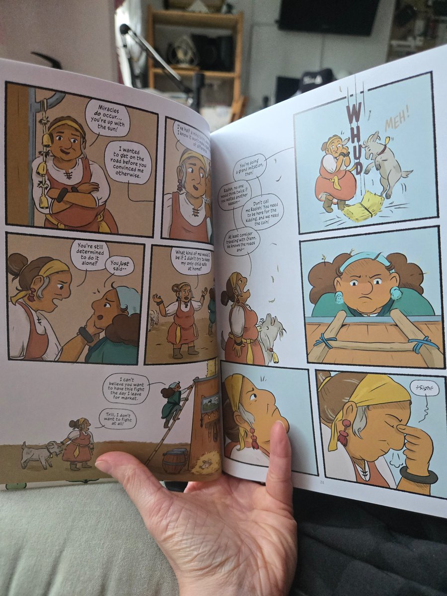 Just received my comp of Goat Magic from <a href="/OniPress/">Oni Press</a>!! Big thanks to <a href="/kagwheeler/">Kate Wheeler</a> for the opportunity to do such satisfyingly naturalistic lettering ✨

GOAT MAGIC available Aug 19!!