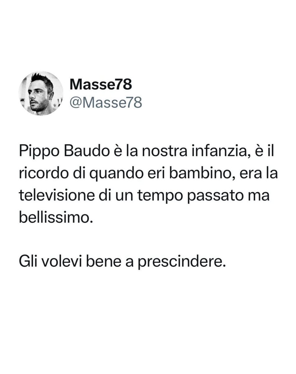 Dany920310's tweet photo. #Pippobaudo 💔 https://t.co/ajvzMbVvhY