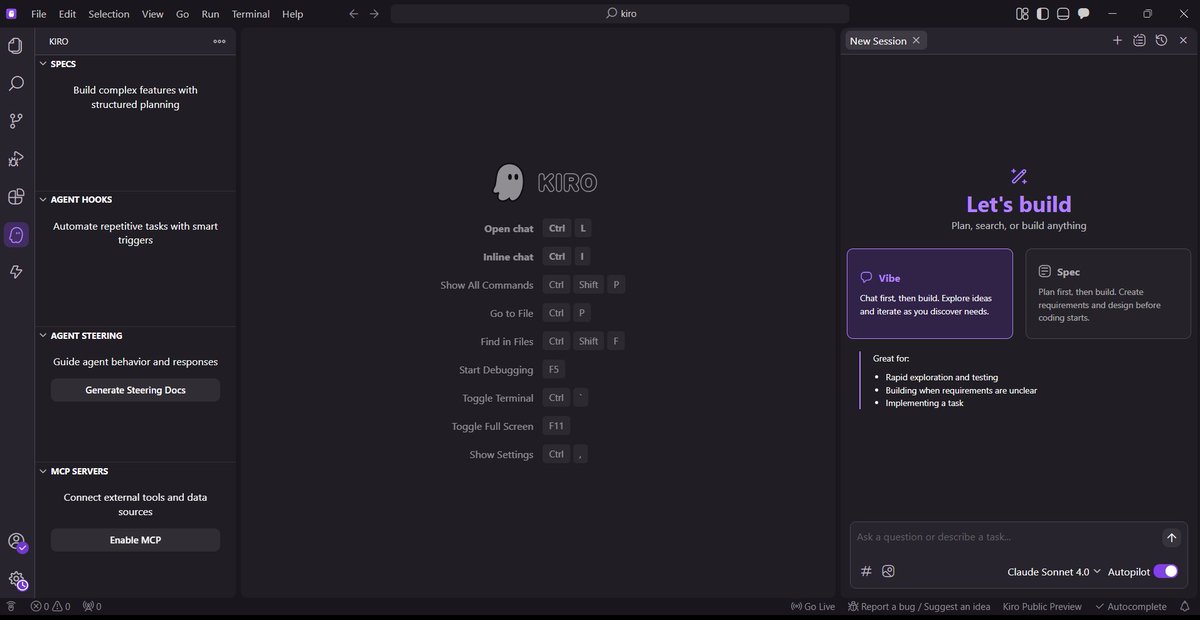 Jindal_ji_07's tweet photo. I've been away from building lately but will resume tomorrow. Got my hands on @kirodotdev and will explore it to build cool stuff! 🚀 Ideas welcome! #BuildInPublic #CodeWithKiro https://t.co/1jWHzvLGcn