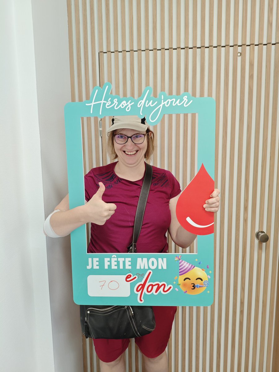70eme don aujourd'hui 😍

<a href="/EFS_dondesang/">Établissement français du sang</a>