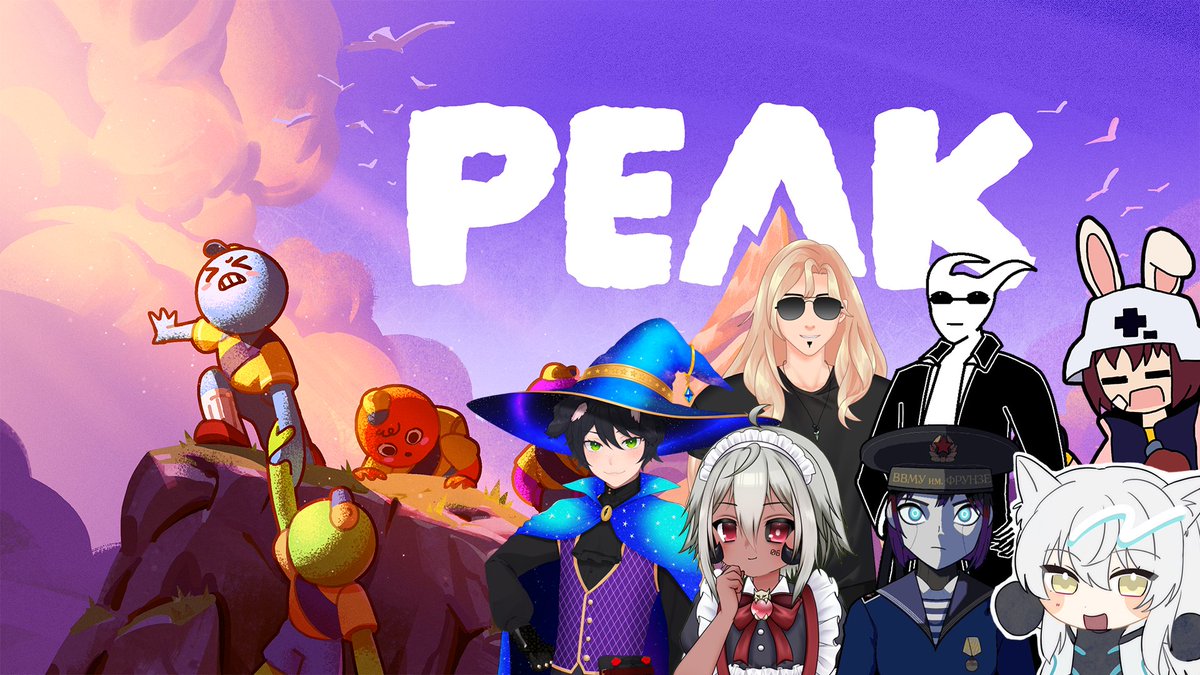 Edgey (@theedgey_) on Twitter photo Gonna be playing PEAK today with some amazing friends at 8:00 PM EST tonight! Got a gut feeling that one of us may be eaten. Please come by and check out the friends also playing.
<a href="/AlastorNapalm/">Alastor Napalm | Metalhead Vtuber</a>
<a href="/arax_vt/">arax</a>
<a href="/BerialRyuuta/">RyuutaCh | ๐น ๐</a>
<a href="/cipherlunis/">Cipher Lunis ๐ฑ๐</a>
<a href="/ManasongWriting/">ManasongWriting ๐ Smol Wizard Vtuber</a>
<a href="/OneiraNautica/">OneiraNautica</a> Gonna be playing PEAK today with some amazing friends at 8:00 PM EST tonight! Got a gut feeling that one of us may be eaten. Please come by and check out the friends also playing.
<a href="/AlastorNapalm/">Alastor Napalm | Metalhead Vtuber</a>
<a href="/arax_vt/">arax</a>
<a href="/BerialRyuuta/">RyuutaCh | ๐น ๐</a>
<a href="/cipherlunis/">Cipher Lunis ๐ฑ๐</a>
<a href="/ManasongWriting/">ManasongWriting ๐ Smol Wizard Vtuber</a>
<a href="/OneiraNautica/">OneiraNautica</a>
