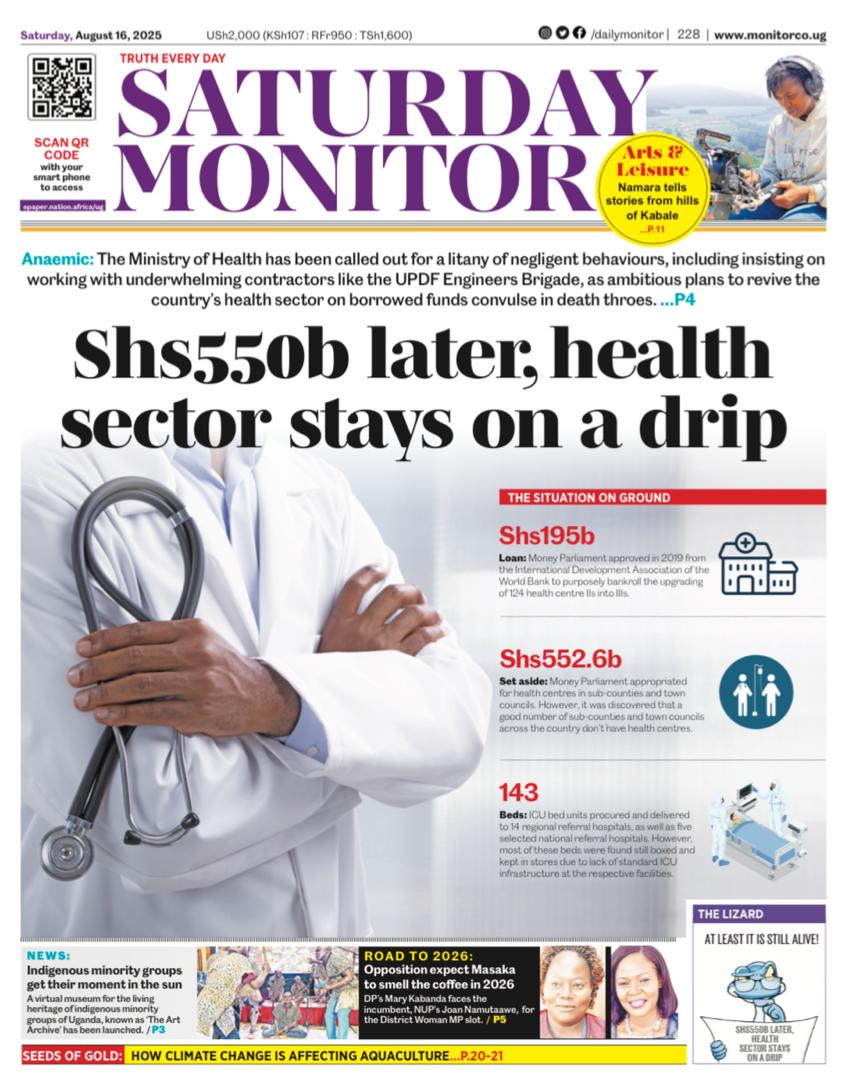 Robert Kalyesubula,MD, FISN(USA), PhD-FRCP(London) (@rkalyes1) on Twitter photo Your weekend companion, the Saturday Monitor
Stay informed as you enjoy the weekend. Your weekend companion, the Saturday Monitor
Stay informed as you enjoy the weekend.
