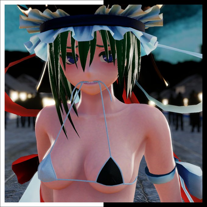 四季映姫が『水着の紐を結ばないまま一曲踊りきれるか?』というチャレンジを行います。 果たして無事に完遂出来るのか!? 【東方】 水着キープチャレンジ - 露出羞恥同好会・龍袋支部 (龍袋)の投稿|ファンティア[Fantia]