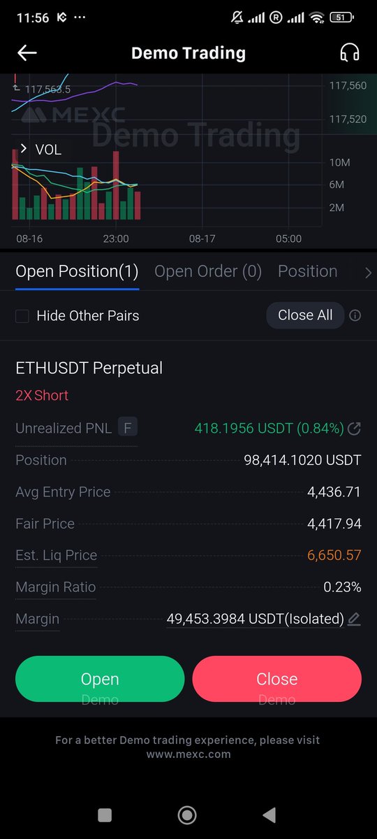 🤔What is MEXC Demo Trading?
👉 Allows users to practice trading futures contracts on the MEXC platform using virtual funds instead of real money.

❤️MEXC Crypto Exchange
👇Sign Up &amp; Complete KYC
mexc.com/acquisition/cu…
👇Referral Code Below.
 mexc-CRYPTO1771
🙏Thank You So Much.