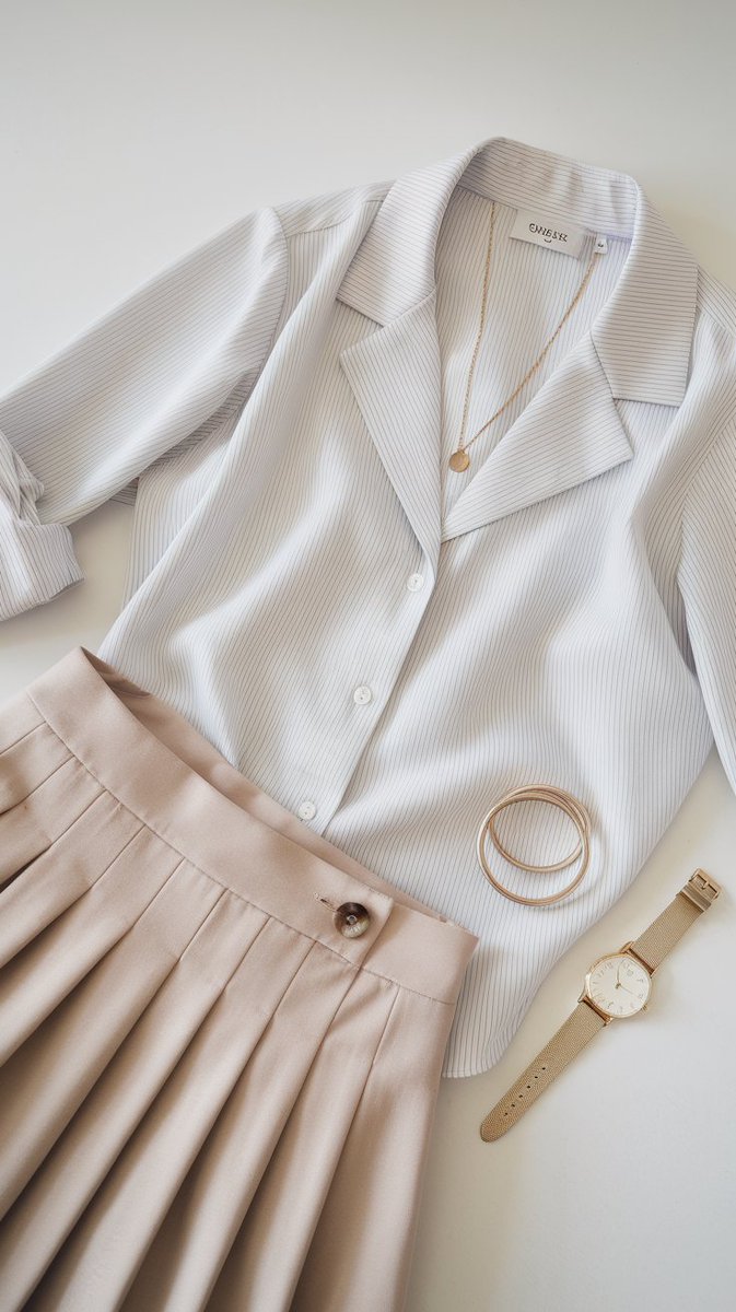 ValeskasBloom's tweet photo. Neutral tones + gold details = Taylor Swift’s effortless elegance ✨🤍
This outfit is inspired by the look she wore on the New Heights Podcast — and I’ve recreated it with similar and affordable pieces.
🧵(This thread contains affiliate links. I may earn a small commission if you purchase through them at no extra cost to you) ⬇️