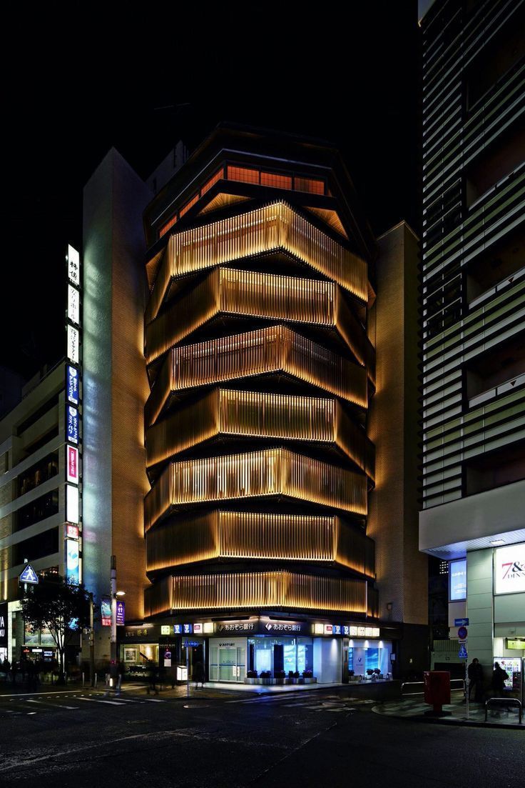 The Yasuyo Building designed by architect Nobumichi Akashi completed in 1969