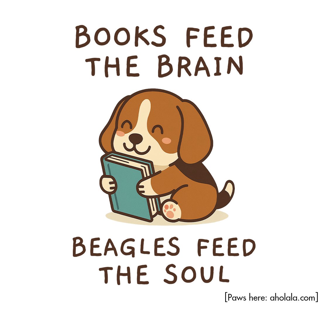 Books Feed The Brain Beagles Feed The Soul 😍🐾
→ Grab here: aholala.com/beagles-feed-t… 
#beagle