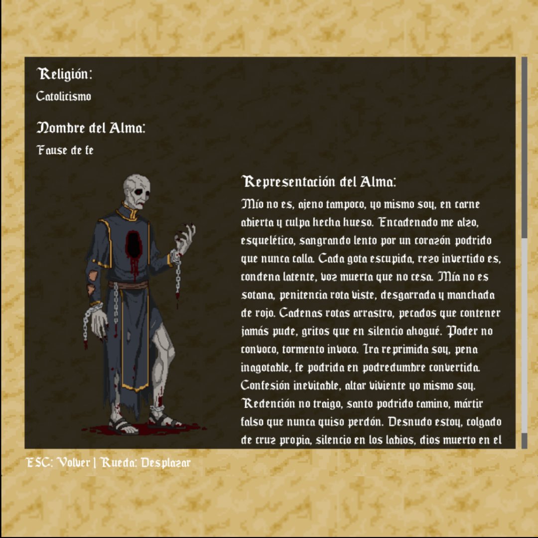 Así se va viendo el glosario por ahora, un espacio donde podrán conocer más a fondo a cada personaje.
#gamedev