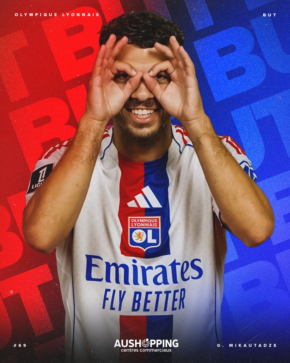 OL's tweet photo. 45+1' 𝗚𝗘𝗢𝗢𝗢𝗢𝗢𝗢𝗢𝗥𝗚𝗘𝗦 👌👁👁👌

Servi par Malick Fofana, Georges Mikautadze devance son défenseur et vient dévier le ballon pour ouvrir le score ! 👊🔴🔵

0-1 #RCLOL https://t.co/4WLZ47iLfP