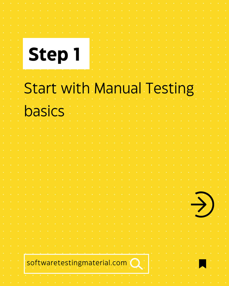 STMWebsite's tweet image. Automation Journey for Beginners.
#AutomationTesting #SoftwareTesting #AutomationTesters