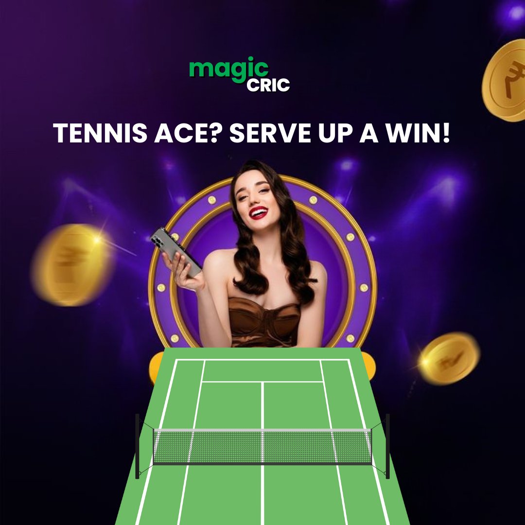 MagicCric's tweet photo. 🎾Serve an Ace, Spark a Victory!
Precision Meets Triumph at MagicCric! ✨🚀 Link in bio.
#casino #jackpot #bigwins #winbig999 #rummy #live #OnlineCasino #MagicCric https://t.co/XtQfGqrGFp