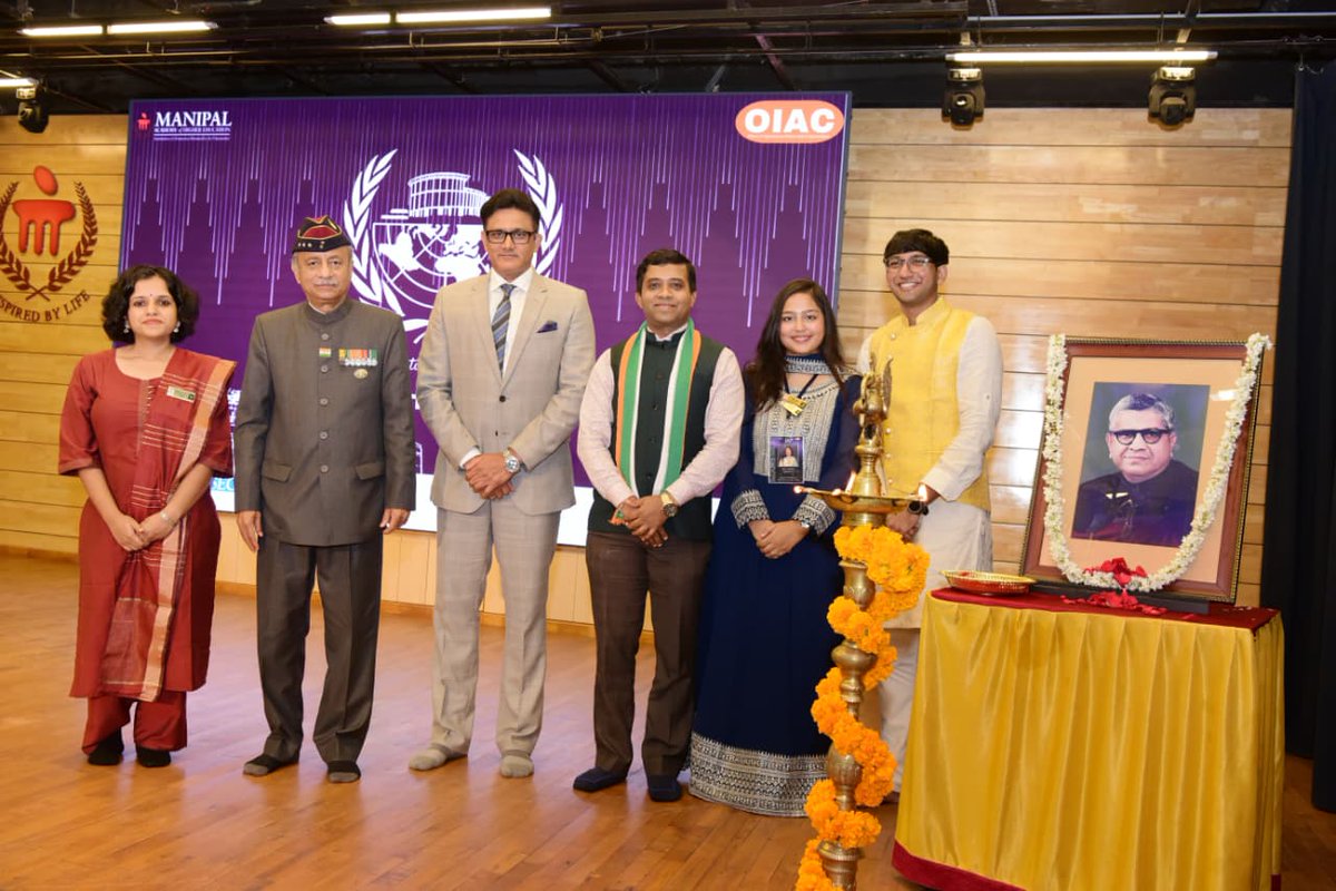 Honored to host cricket legend Mr. Anil Kumble, Former Indian Cricketer &amp; Captain, as Chief Guest for MAHE-MUN Conference on India's 79th Independence Day! 🇮🇳🎉 He addressed students &amp; toured our MARENA Sports Complex with MAHE Leadership. #MAHE #AnilKumble #IndependenceDay