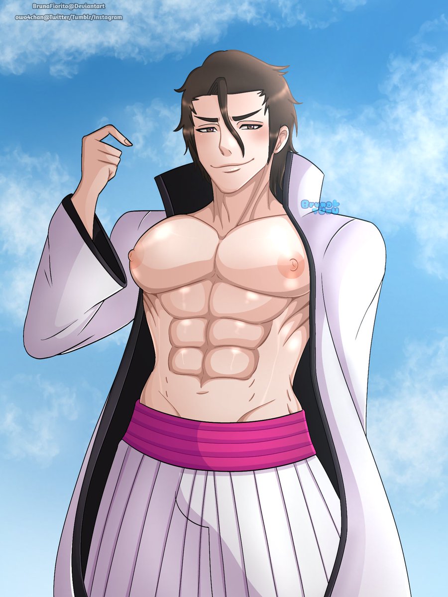 owo4chan's tweet photo. Shirtless Aizen 🔥💜
#BLEACH #aizen_sosuke #fanart https://t.co/ZKhcxsWbpu