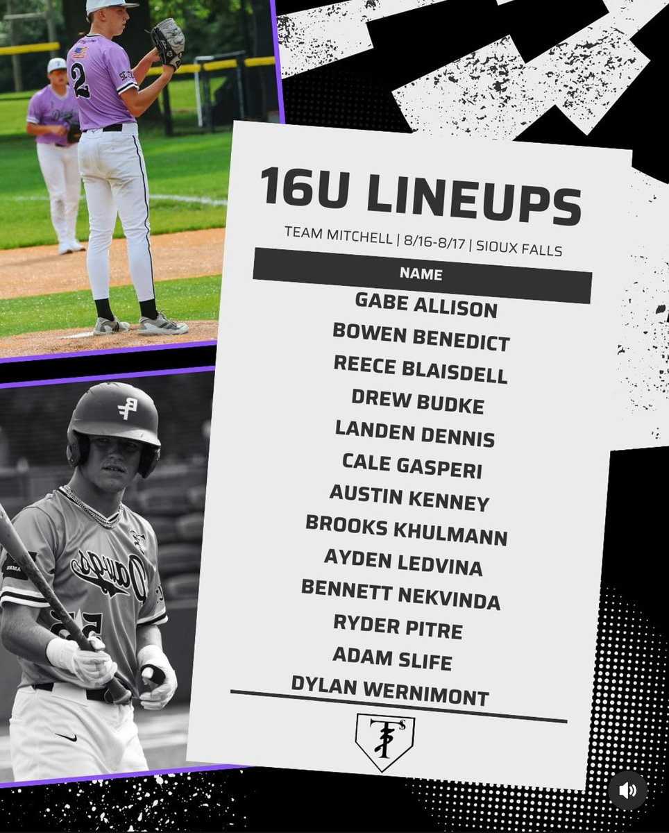 williamledvina's tweet photo. Lineup for Sioux Falls! https://t.co/jbgjpAWSGR