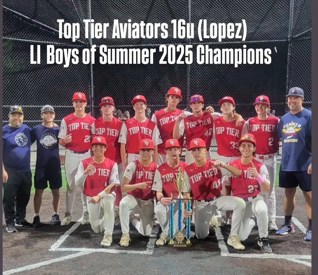 Top Tier Aviators LI NY (@toptieraviators) on Twitter photo They chased the grind and got the hardware! Congratulations to this group of exceptional athletes.
<a href="/TopTierBaseball/">Top Tier Baseball 🇺🇸</a> <a href="/axcessbaseball/">Axcess Baseball LI</a> <a href="/liboysofsummer/">LI Boys of Summer</a> They chased the grind and got the hardware! Congratulations to this group of exceptional athletes.
<a href="/TopTierBaseball/">Top Tier Baseball 🇺🇸</a> <a href="/axcessbaseball/">Axcess Baseball LI</a> <a href="/liboysofsummer/">LI Boys of Summer</a>