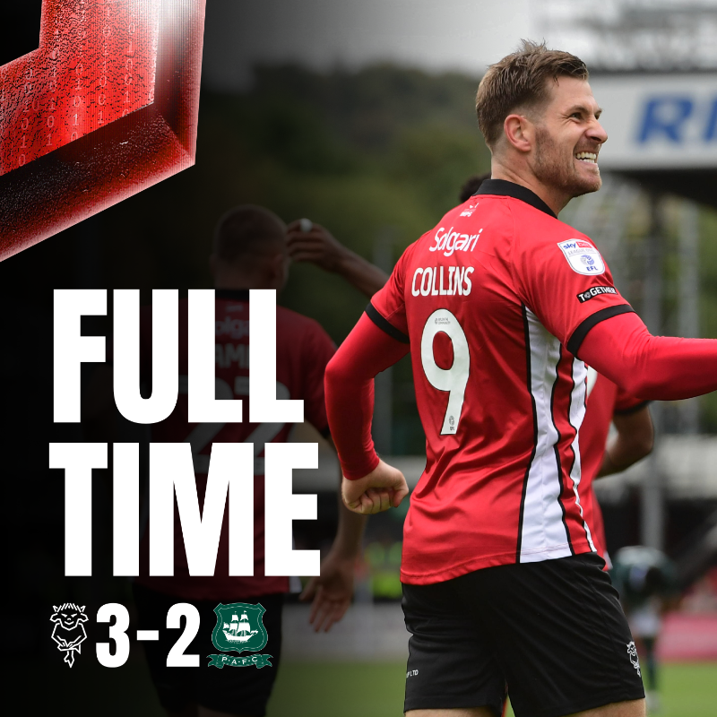 LincolnCity_FC's tweet photo. ๐คฉ Back-to-back wins at home!
โ๏ธ FT | ๐ด 3-2 ๐ข | #LINPLY